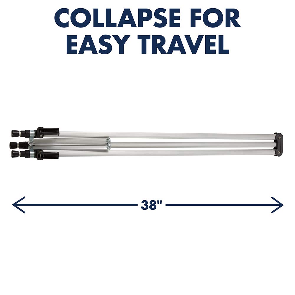 Quartet Easel, Aluminum, Lightweight, Telescoping, 66'' Max. Height, Supports 25 Lbs, Silver Finish (50E)